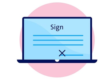 Display digital contract