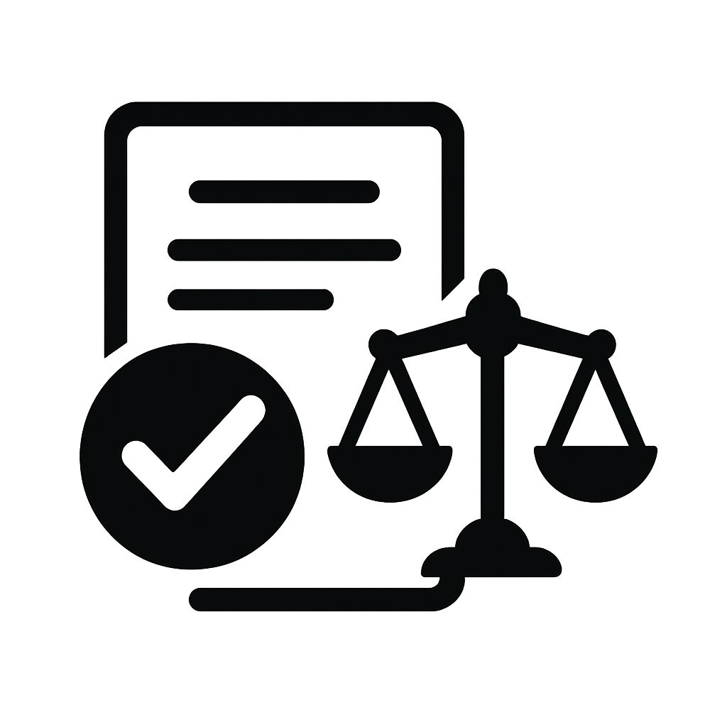 Pictogramm für rechtssichere Nachweise