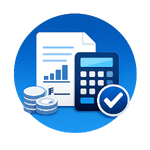 kontoabschluss pictogram swisscom blue no text-3